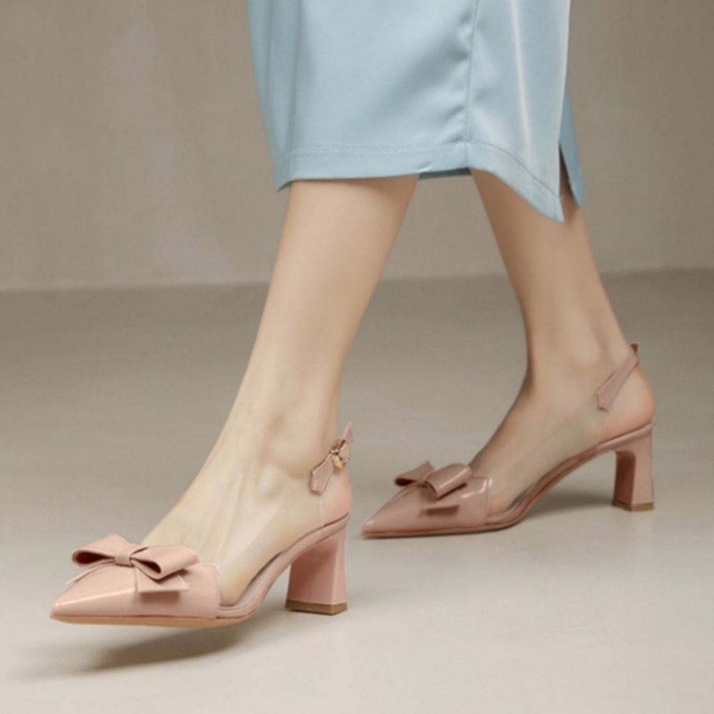 QZ - Gissel Heels Wanita Model Korean Mika Glosy AP 12