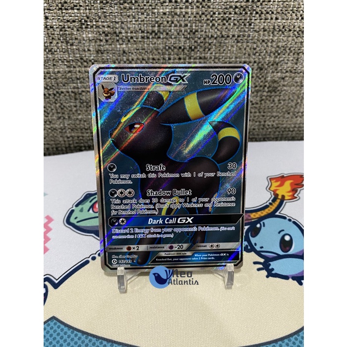 Pokemon TCG English Umbreon GX 142/149 Full Art Sun & Moon Base Set