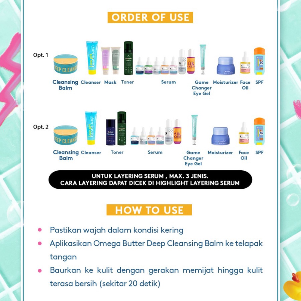 SOMETHINC Omega Butter Deep Cleansing Balm Pembersih Make Up