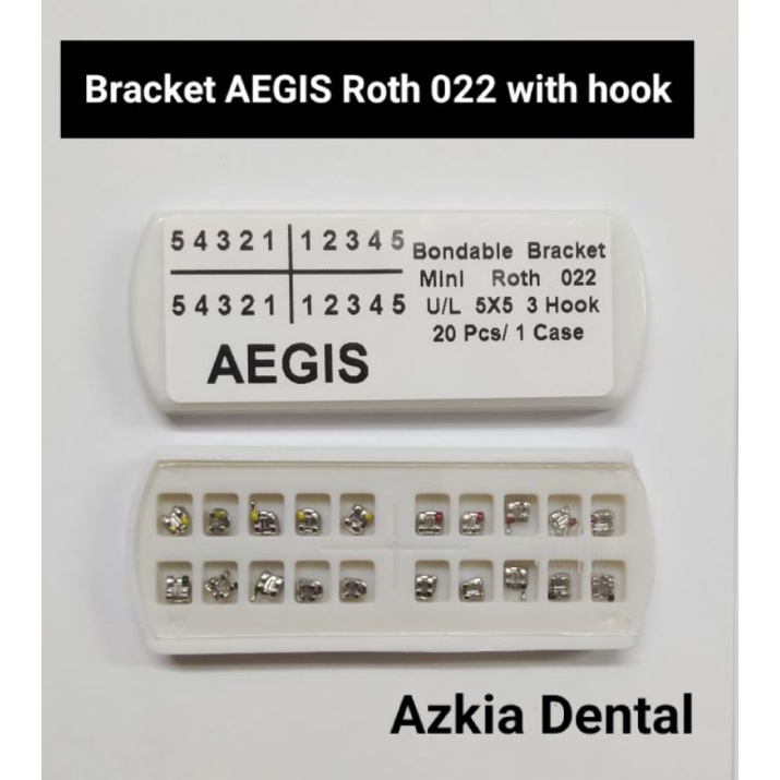 BRACKET AEGIS BONDABLE MINI ROTH 022 3 HOOK