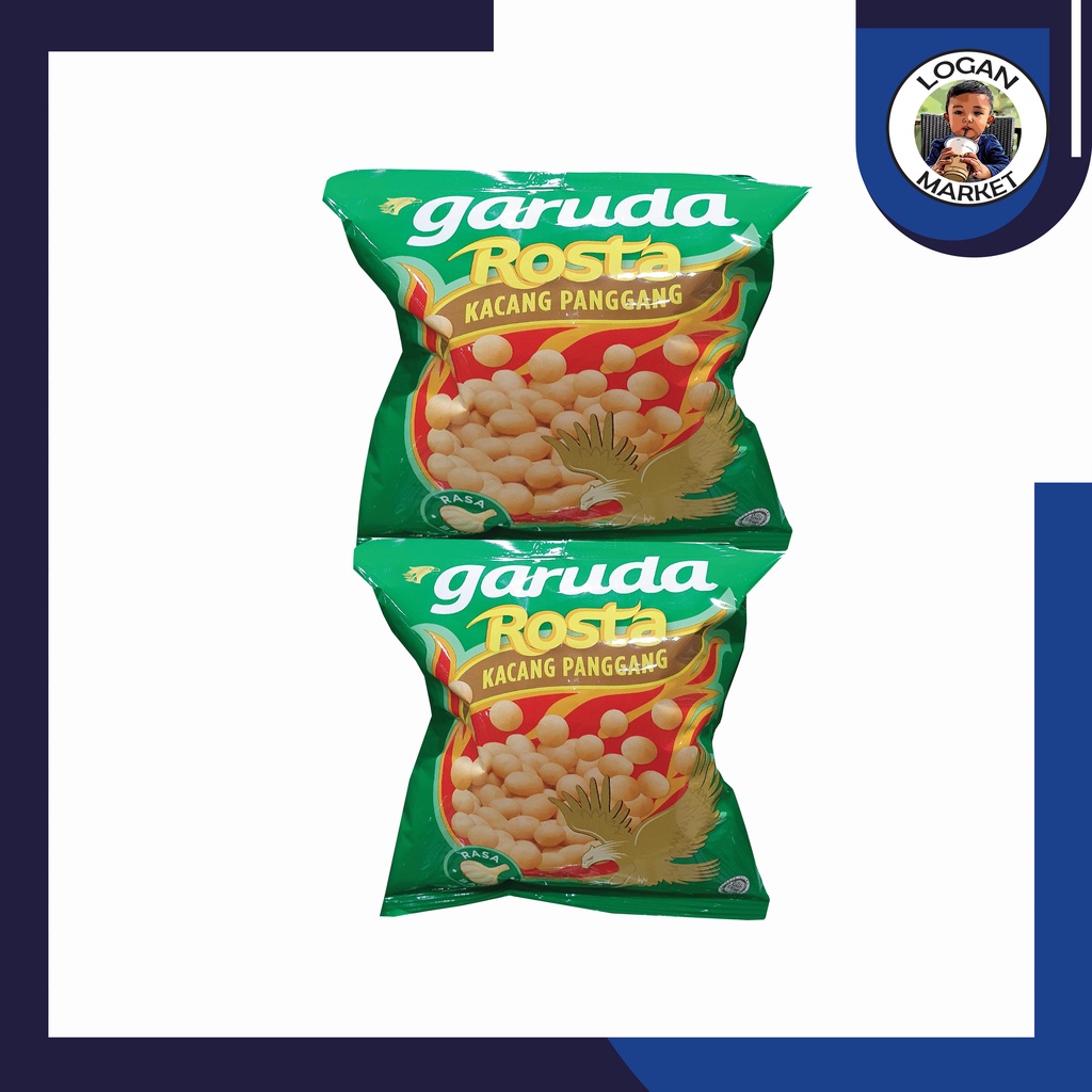 Garuda Rosta Kacang Panggang Rasa Bawang 20gram 20 gram 10 Pcs 10Pcs