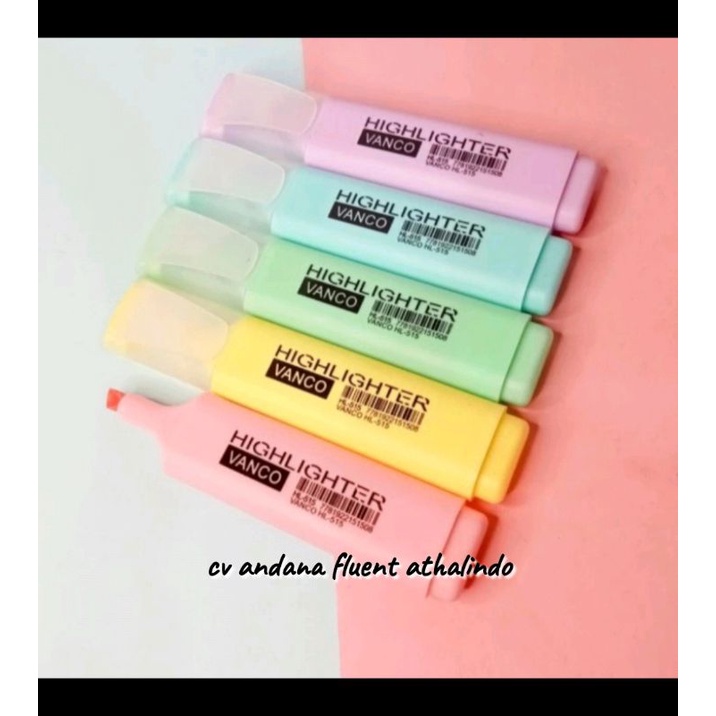 

stabilo model warna pastel bagus imut gemes highlighter