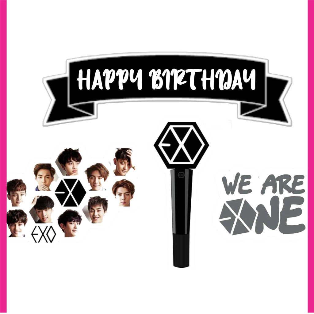 

BIGBAG TOPPER CAKE ULANG TAHUN / HIASAN KUE EXO