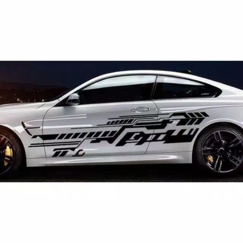 0446 sticker cutting mobil sedan