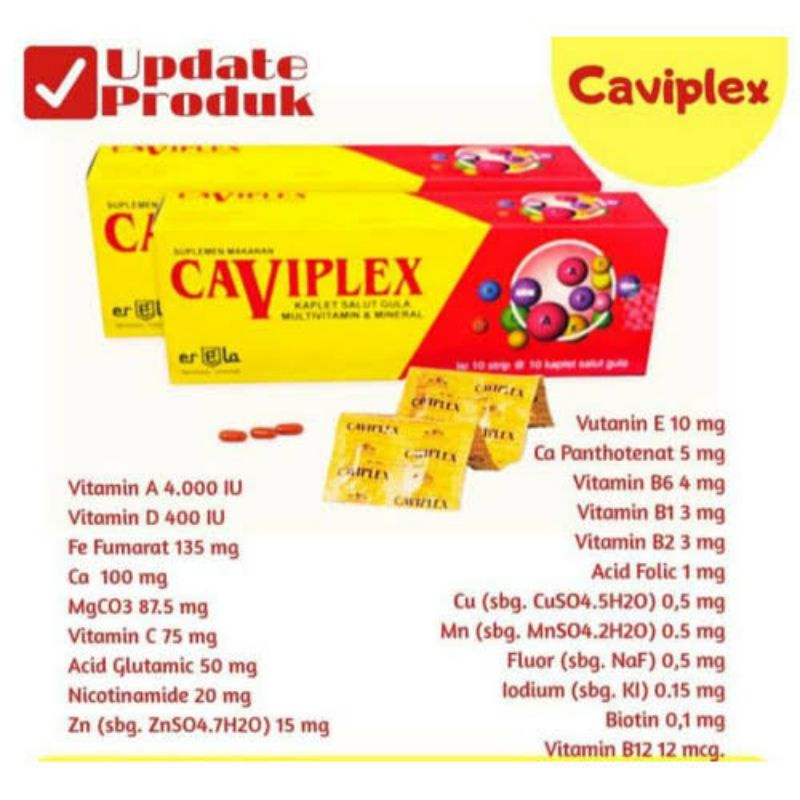 Caviplex Suplemen Multivitamin dan Mineral Strip