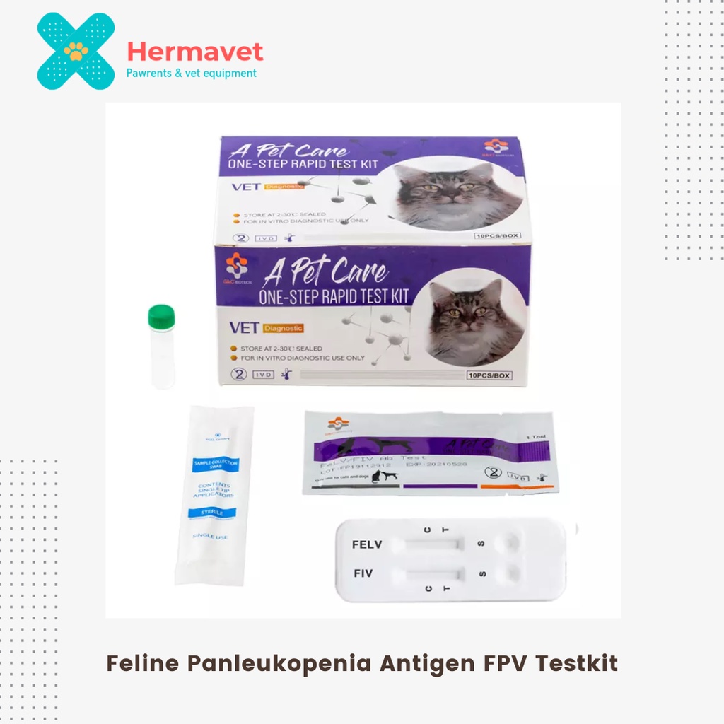 Jual FPV Testkit Antigen Feline Panleukopenia Virus 1pcs | Shopee Indonesia