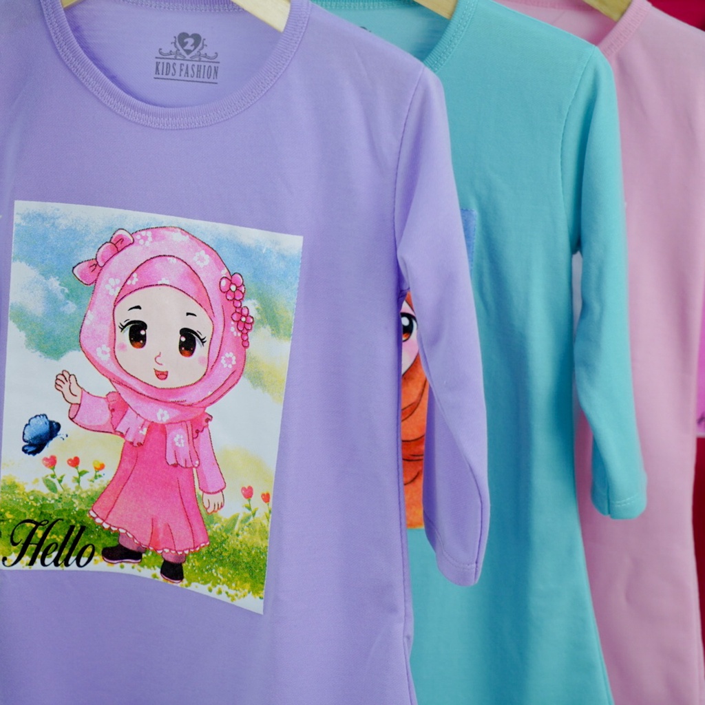 TUNIK ANAK 2-8 TAHUN - DTF HIJAB