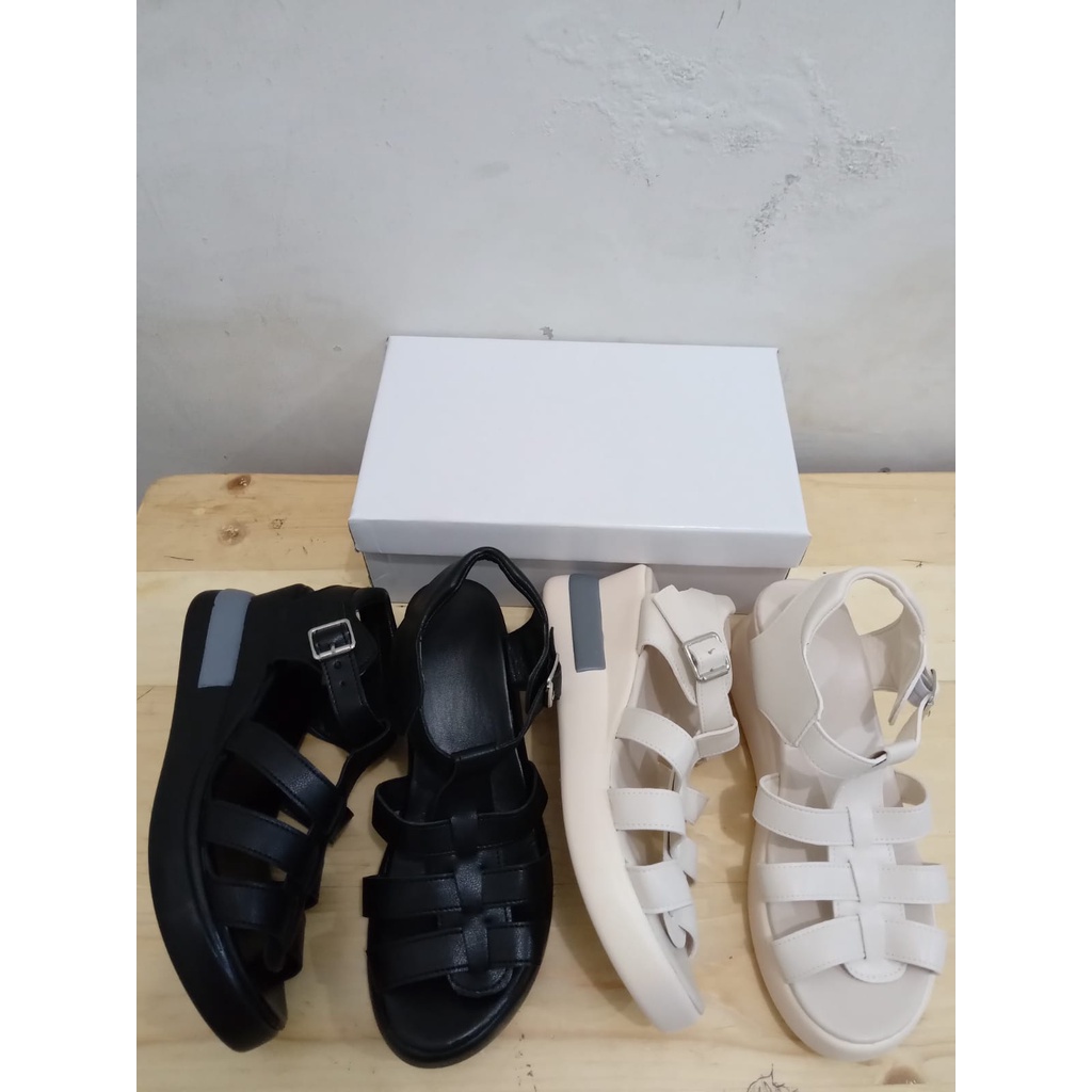 [COD] 10113 Sandal Wanita Import Laba2 Tali Belakang