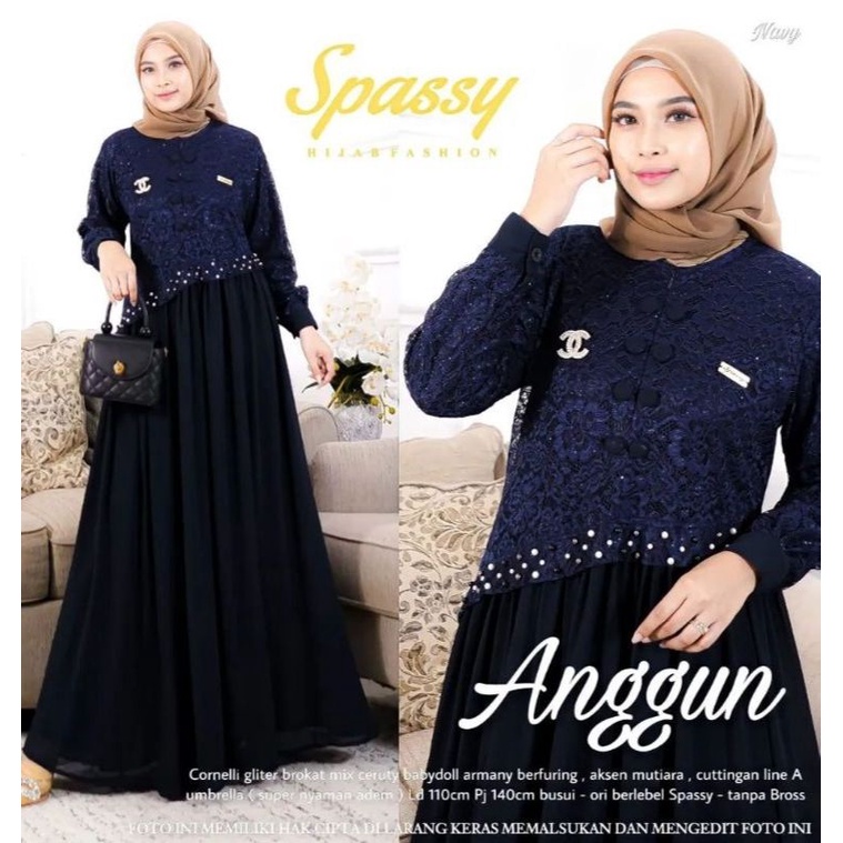 Gamis ANGGUN CERUTY MIX BURKAT
