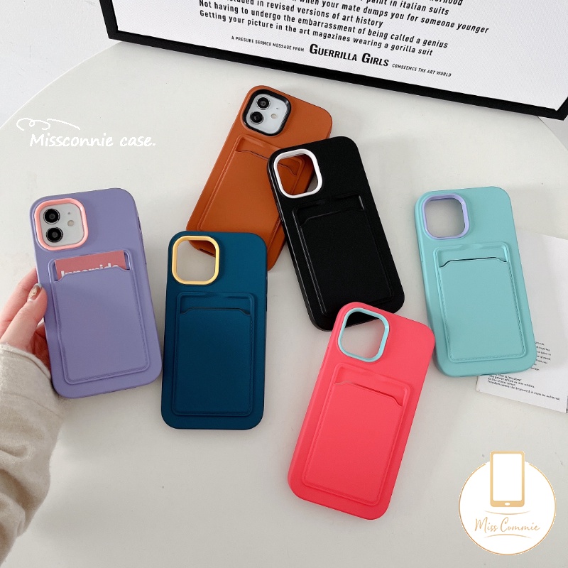 Casing Silikon iPhone 11 12 13 14 Pro MAX 6 6S 7 8 Plus XR X XS MAX SE 2020 Warna Macaron