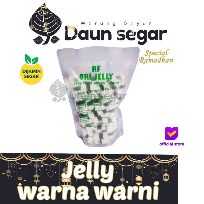 

Jelly warna warni Aneka jelly Motif Lapisan Hitam Putih