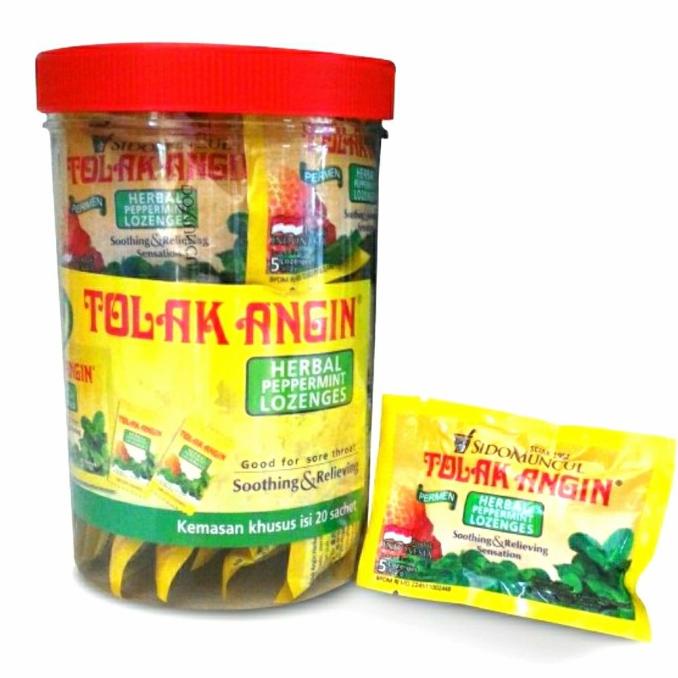 

TERBARU permen tolak angin sido muncul toples isi 20 sachet-masuk angin /PERMEN LUNAK/PERMEN VIRAL/PERMEN MILO/PERMEN YUPI/PERMEN JADUL/PERMEN KARET