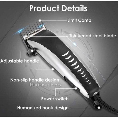 Satu Set Alat Cukur Potong Rambut / Alat Cukur Rambut Listrik Waer 4604 / Paket Lengkat Alat Cukur