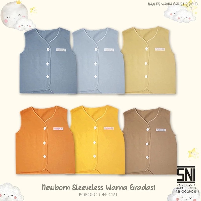 (6pcs) baju bayi newborn kuntung kensi BOBOKO warna pastel 0-6 bulan