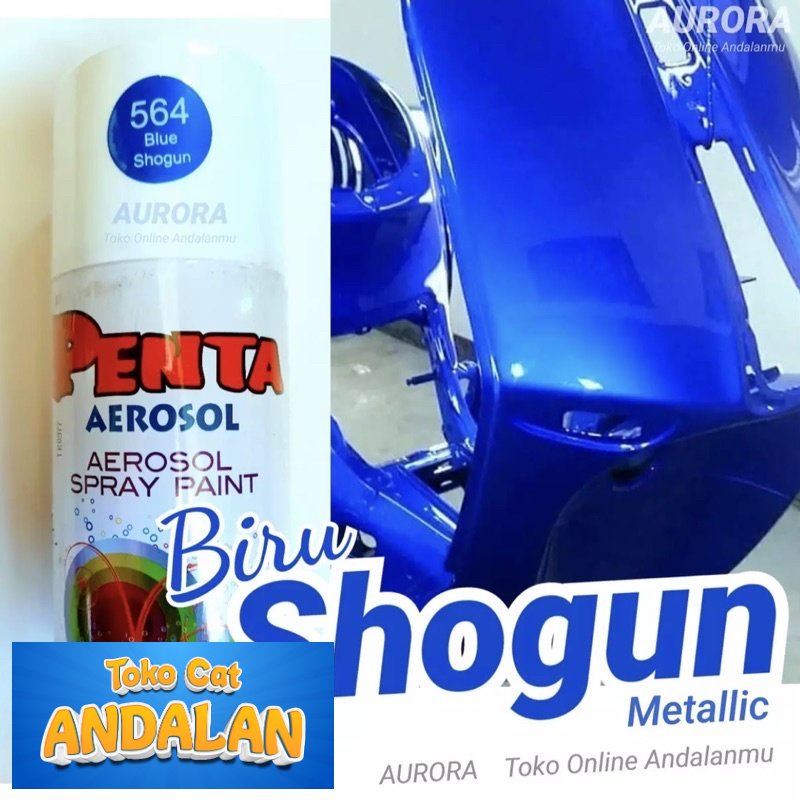 

Toko Cat Andalan - Pilox Penta Aerosol Blue Shogun 564 Biru Metallic Suzuki Sogun 300ml Cat Pilok Metalik Metalic | Toko Cat Andalan Mobil dan Motol