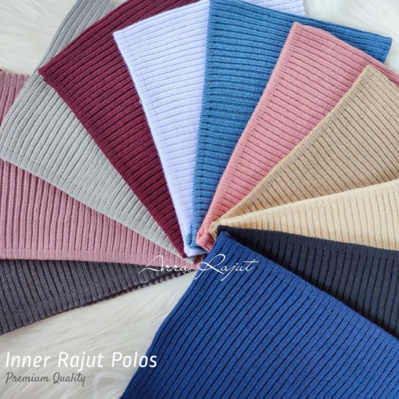 CIPUT RAJUT / Inner Bandana Rajut Polos Premium Daleman Kerudung Anti Budeg