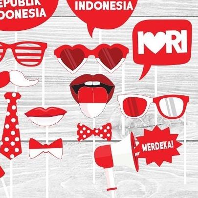 Photobooth props Kemerdekaan RI 17 Agustus