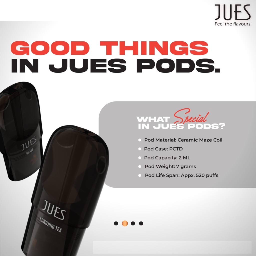 JUES Pods Pro Ceramic - Lime - Compatible with RELX Infinity Essential