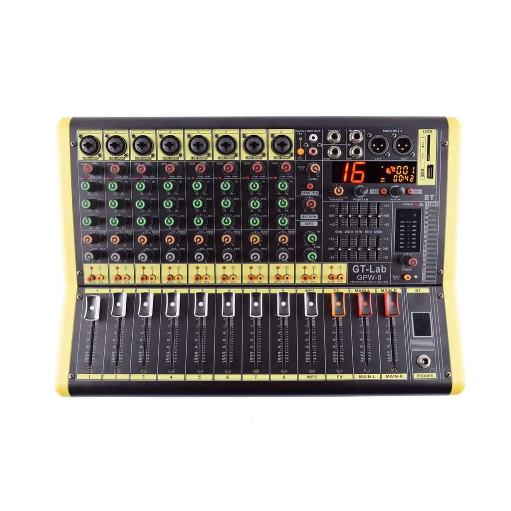 Power Mixer GT Lab By RDW GPW 8 Original 8 Channel