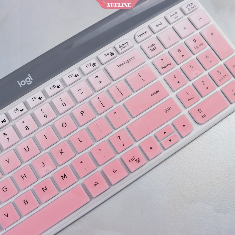 Logitech MK470 K580 cover Pelindung keyboard Komputer desktop Bahan Silikon Kulit ultra Tipis Tahan Debu Tahan Air ZXL