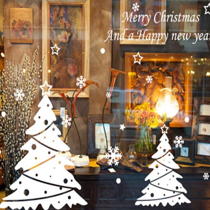 Christmas Sticker Natal / Hiasan Kaca Etalase Dekorasi Natal