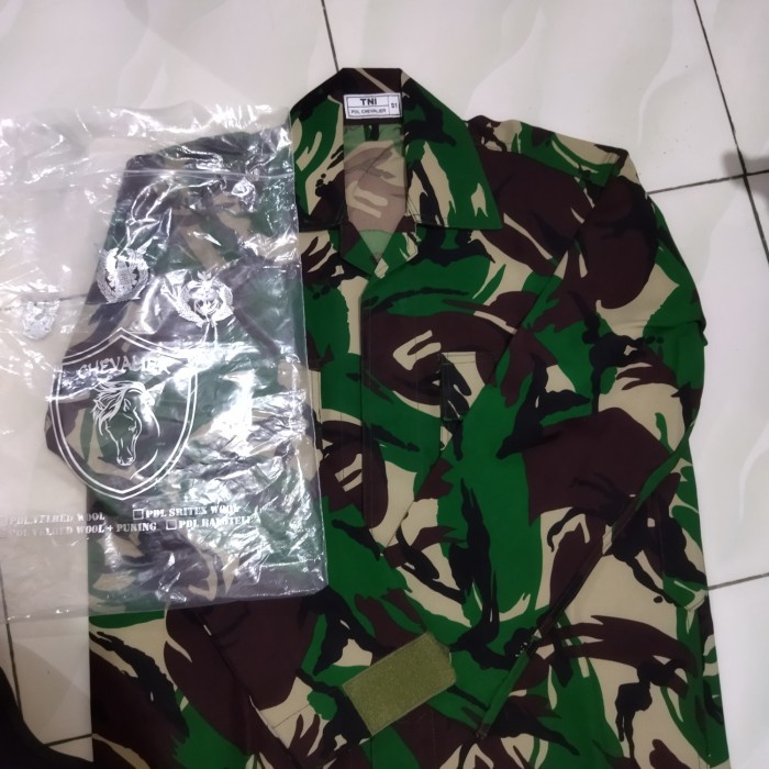 Univ Baju Pdl Loreng Malvinas Chevalier Bahan Velbed Premium