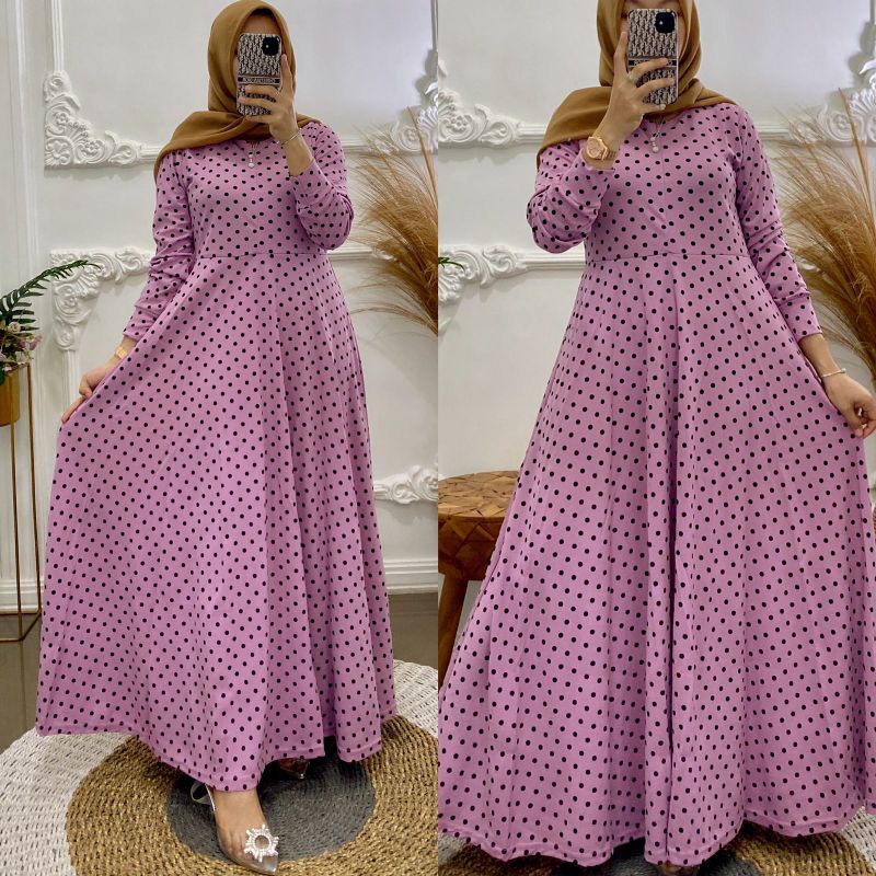 Gamis voxy polkadot