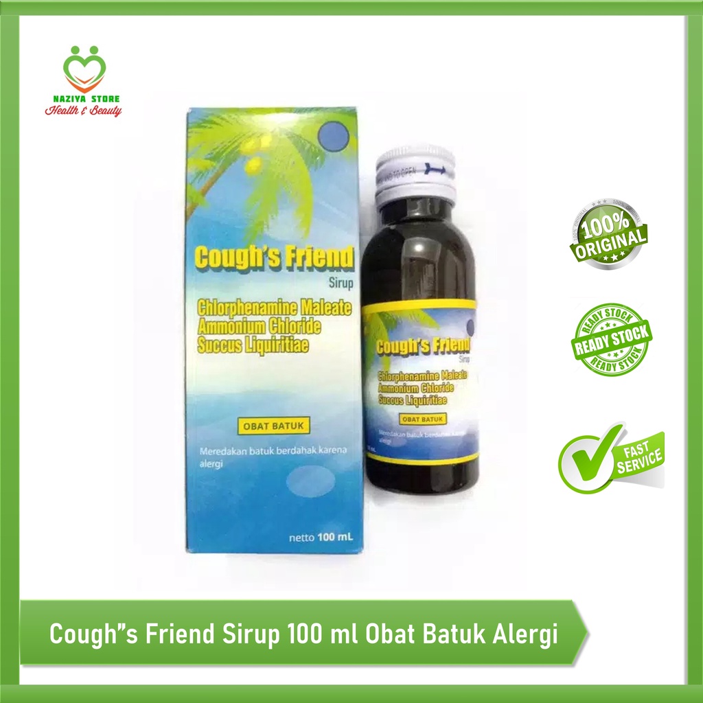 COUGH FRIEND Syrup Obat Batuk Dan Flu 100ml OBAT BATUK Cap Pohon Kelapa