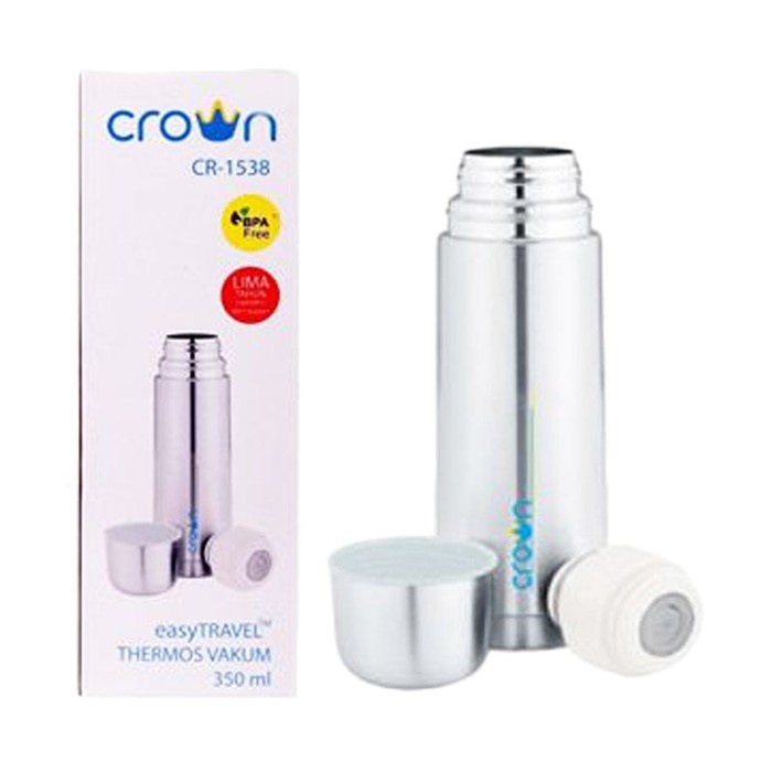 CROWN EASY TRAVEL STAINLESS STELL VACUM FLASK /Crown Easy Travel Thermos Vacuum Flask 350 /500 ml