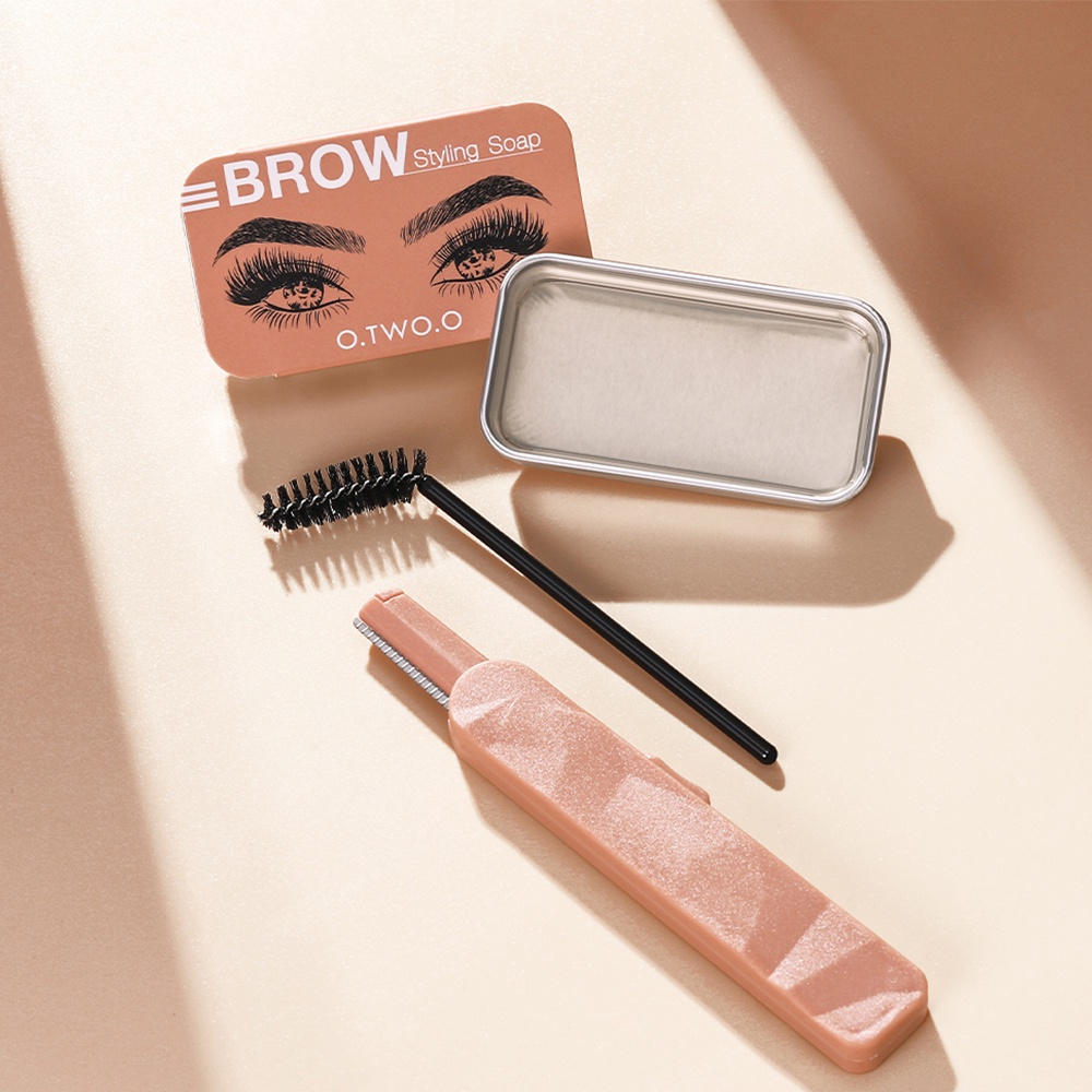 O.TWO.O Eyebrow Kit 3D Eyebrow Makeup, Waterproof Eyebrow Styling Gel Soap, Long Lasting Eyebrow Gel Powder