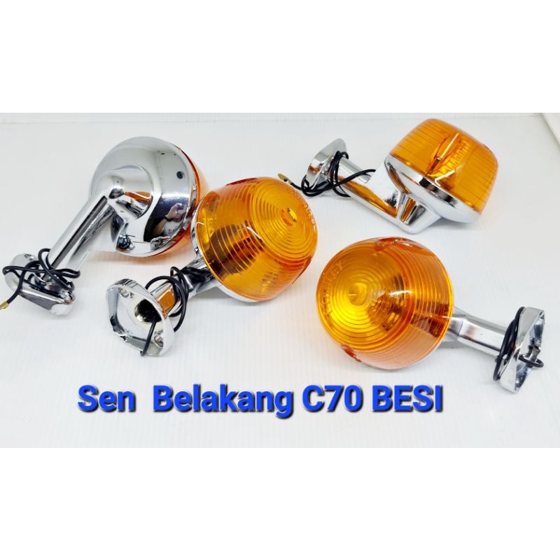 HARGA PER 1 PCS/BIJI Lampu Sen Sein Belakang Besi Honda C50 C70 C90 Reteng Sen Belakang Besi C70 Harga 1pcs