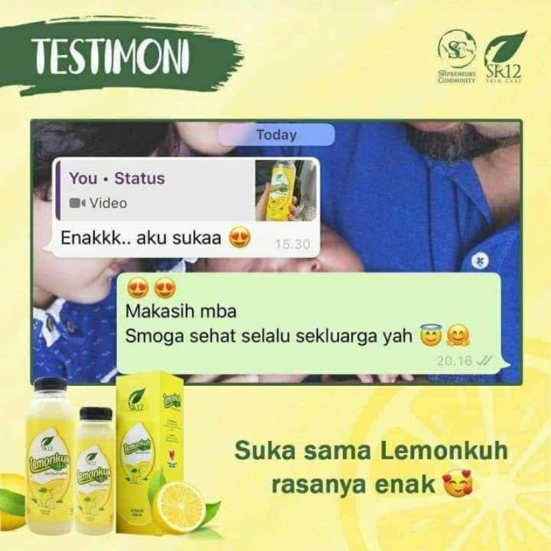 

SR12 LEMONKUH || SARI LEMON ORIGINAL || MINUMAN NUTRISI DIET DETOX