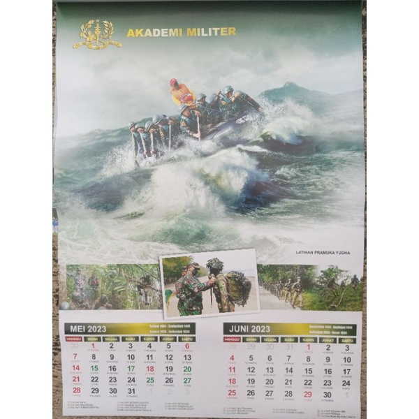 Kalender Dinding TNI Cover Akademi Militer/Akmil Tahun 2023