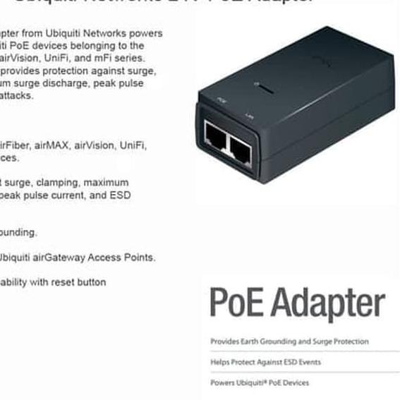 Ubiquiti Adaptor POE 24V 0,5A ( POE-24-12W )