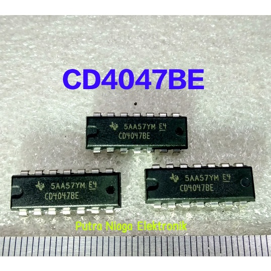 ic CD4047BE Dip 14 pin CD4047 / TC4047 / HEF4047 / HCF4047 putr4n14 Murah