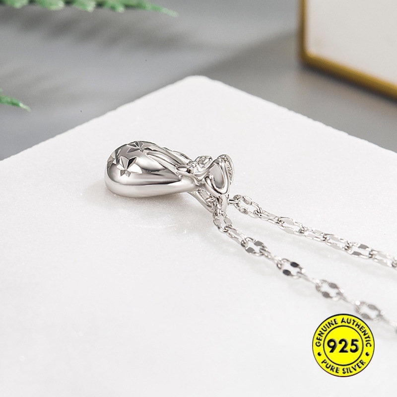 Kalung Rantai Liontin Tas Keberuntungan Vintage Untuk Wanita U1374