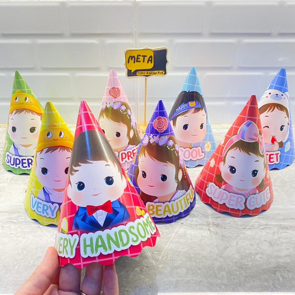 TOPI ULANG TAHUN ANAK / HIASAN ULANGTAHUN ANAK UNICORN / BANNER BIRTHDAY / BANNER HAPPY BIRTHDAY / G