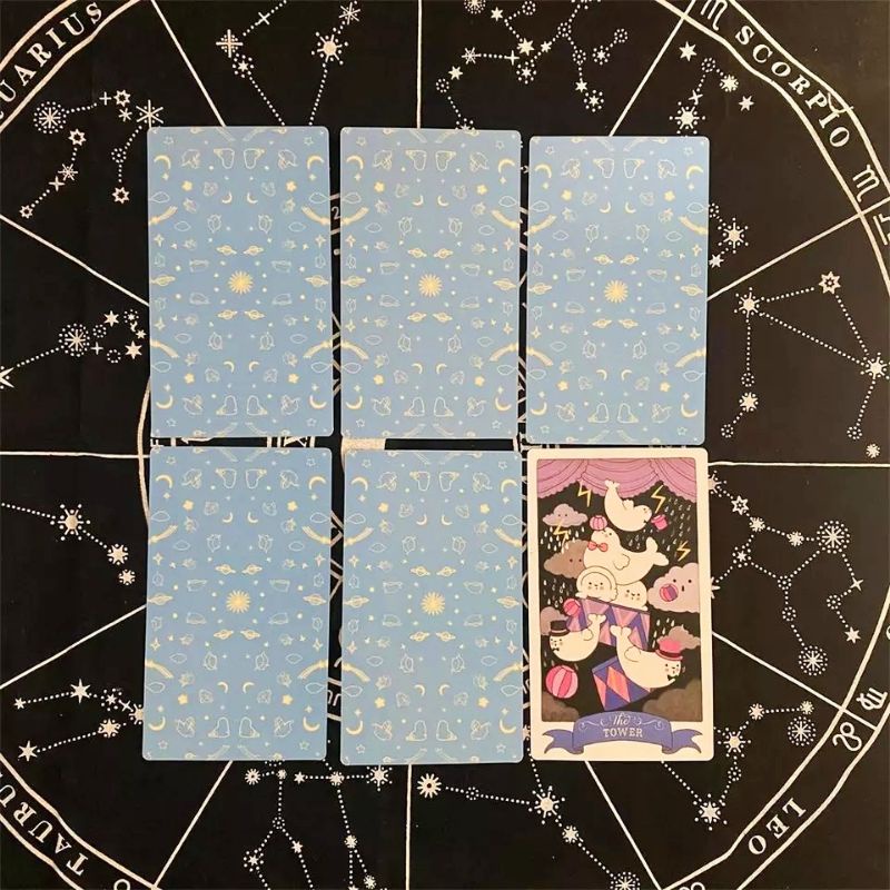 Kawaii Tarot 12x7cm include guide paper