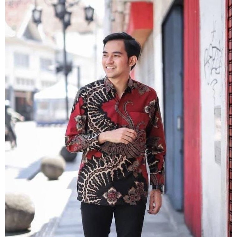 SIZE M L XL XXL BSWART Batik HRB026 Kenongo batik lengan panjang Padi