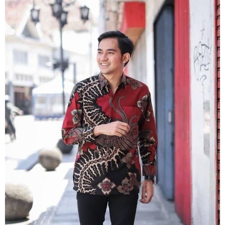 SIZE M L XL XXL BSWART Batik HRB026 Kenongo batik lengan panjang Padi