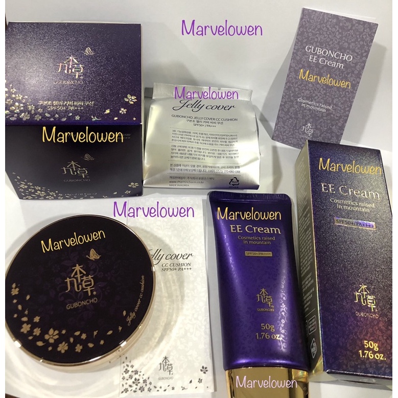 UGB- GUBONCHO PAKET CC/EE CREAM DAN CC CUSHION ORIGINAL ASLI KOREA FREE MASKER KOREA