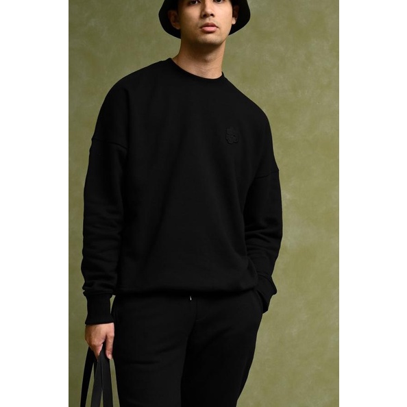 SWEATER PREPP STUDIO PREPP SIGNATURE SWEATSHIRT BLACK - S