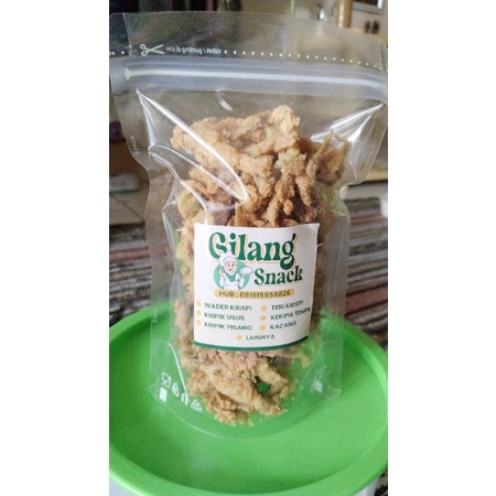 

wader krispi#teri krispi# jajanan kering# snack.# kemasan pouch 160 gram