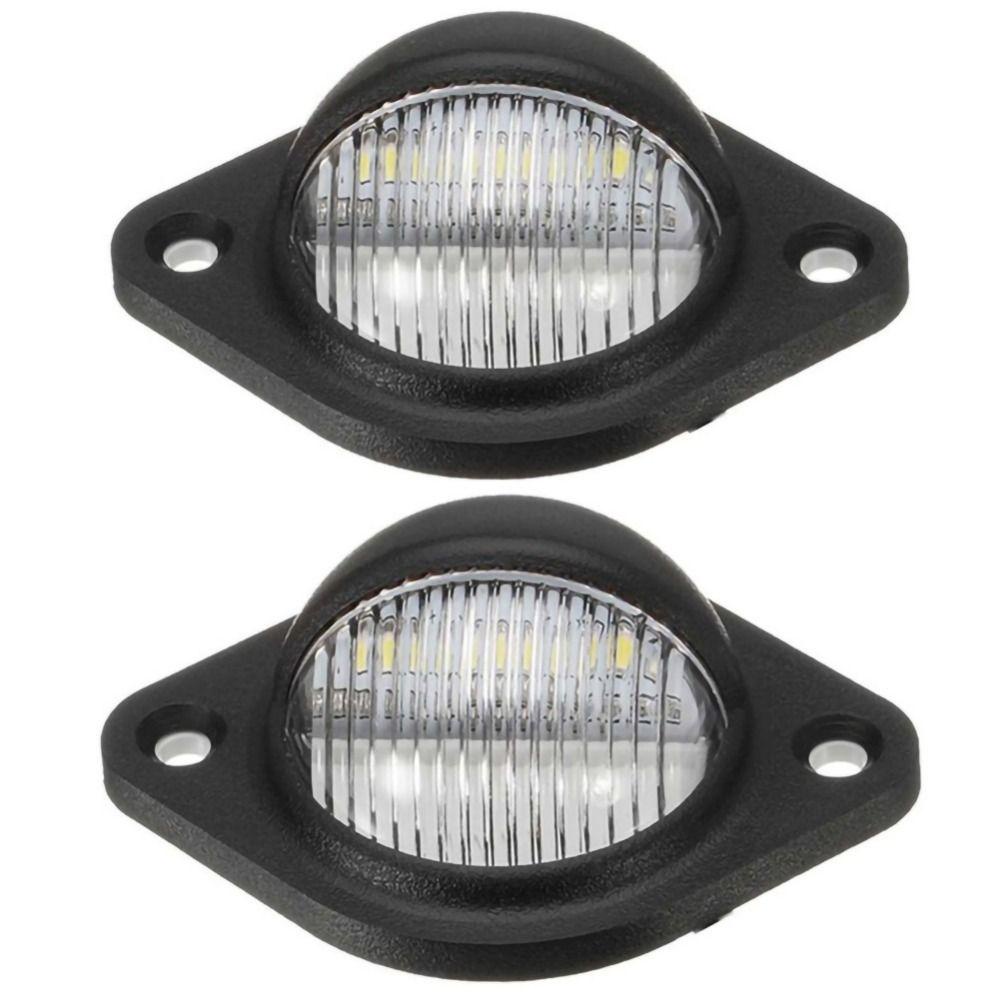 Preva 2PCS License Number Light Lampu Mobil Plat Nomor 3led Tahan Lama