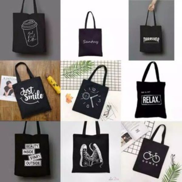 [LOKAL] FASHION FAIR - Totebag (PAKAI RESLETING) Tote bag GAMBAR UNIK kpop murah wanita custom motif