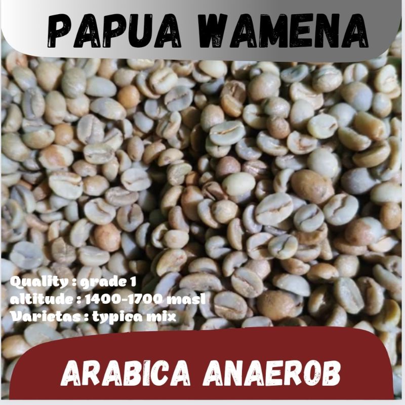 

biji kopi mentah ( greenbean ) Arabika Papua Wamena anaerob