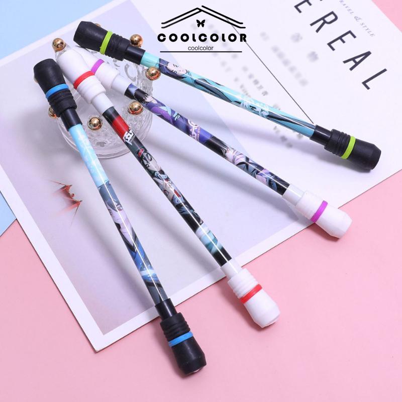 COD❤️Pen Spinning Pena Dekompresi Pulpen Pena Putar Balance Anti Stress Bolpoin Berputar pens Sekolah- cl