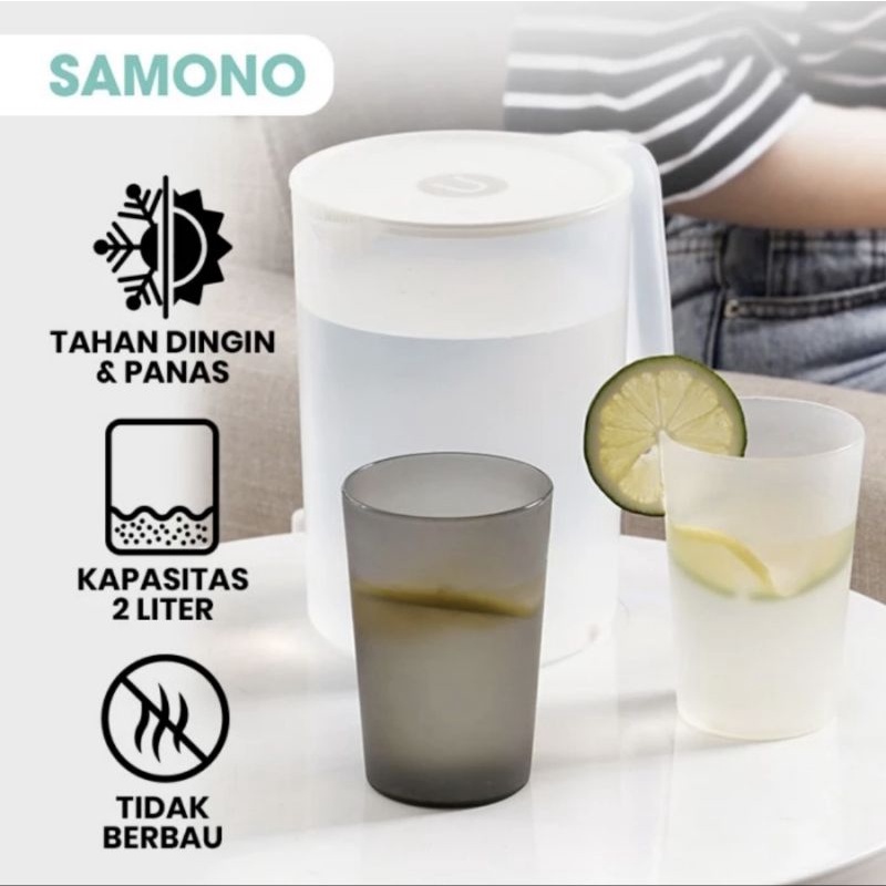 Samono SK003 Ketel Air Plastik Tahan Panas dan Dingin Kapasitas Besar 2L