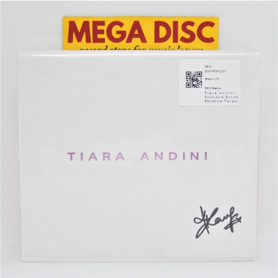 Boxset Tiara Andini Exclusive Bertanda Tangan Album Audio Musik Pop