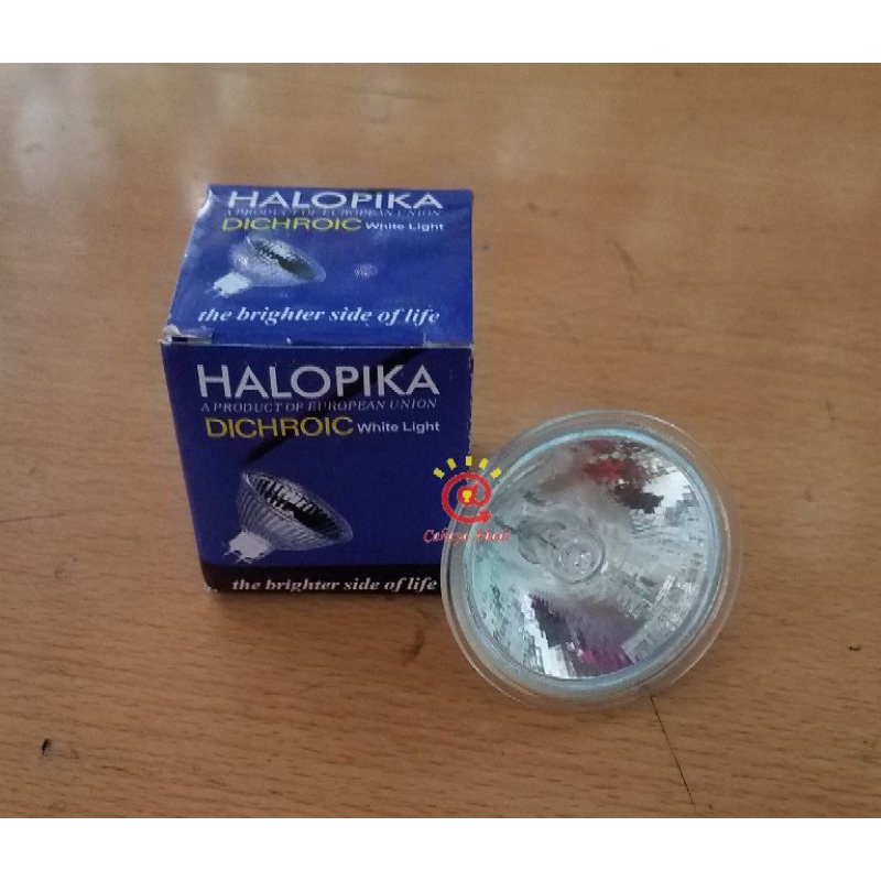 Lampu Halogen 220Volt MR16 20W Halopika /  Lampu Halogen 12Volt MR16 20W Halopika